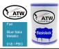 Preview: Fiat, Blue Italia Metallic, 018 / PBG: 500ml Lackdose, von ATW Autoteile West.